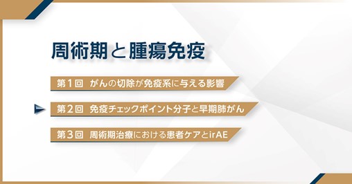 周術期と腫瘍免疫：第2回免疫チェックポイント分子と早期肺がん